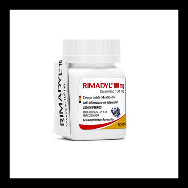 Rimadyl 100 mg (VENTA EXCLUSIVA BAJO RECETA MEDÍCA VETERINARIA)